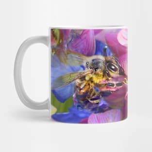 Bee in Blue / Swiss Artwork Photography Mug